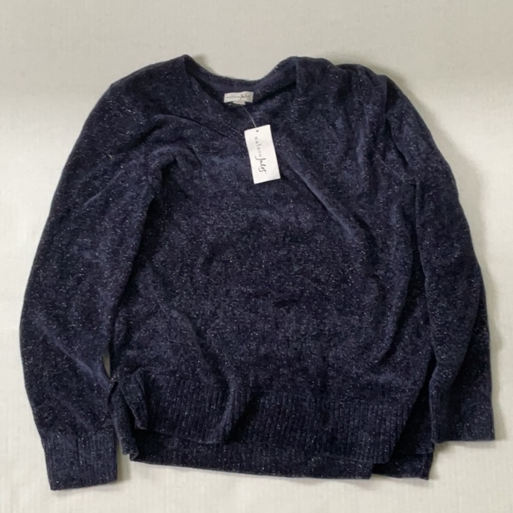 Maison Jules sparkly blue sweater size L